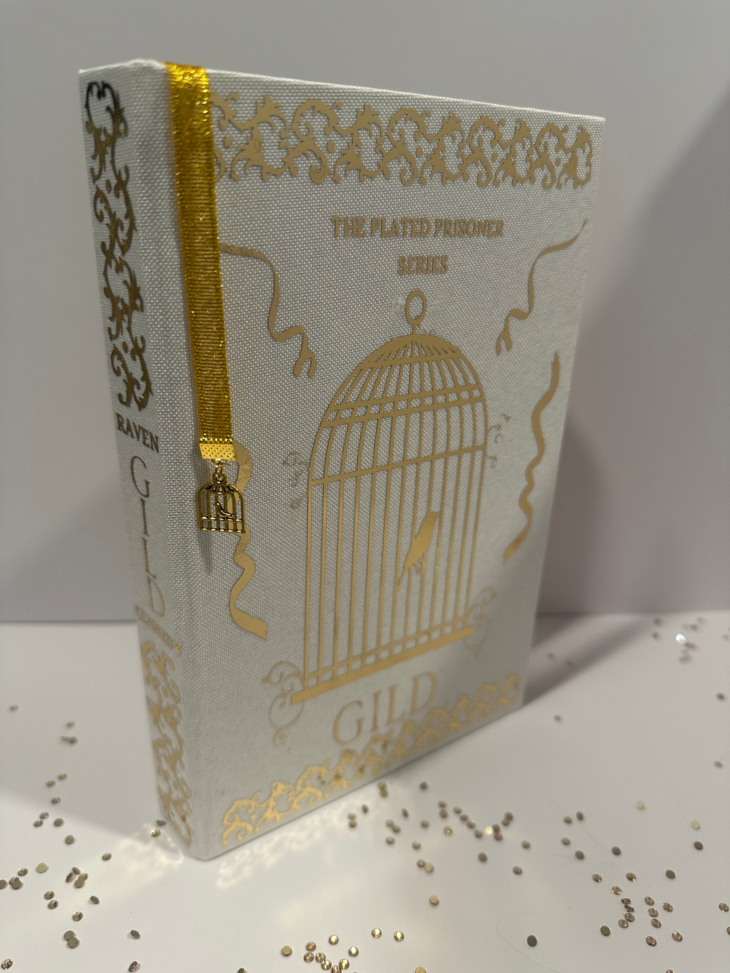The Plated Prisoner Series | Gild, Glint, Gleam, Glow, Gold, Goldfinch | Raven Kennedy | Dark Romantasy Rebind | Special Edition | Handmade Books