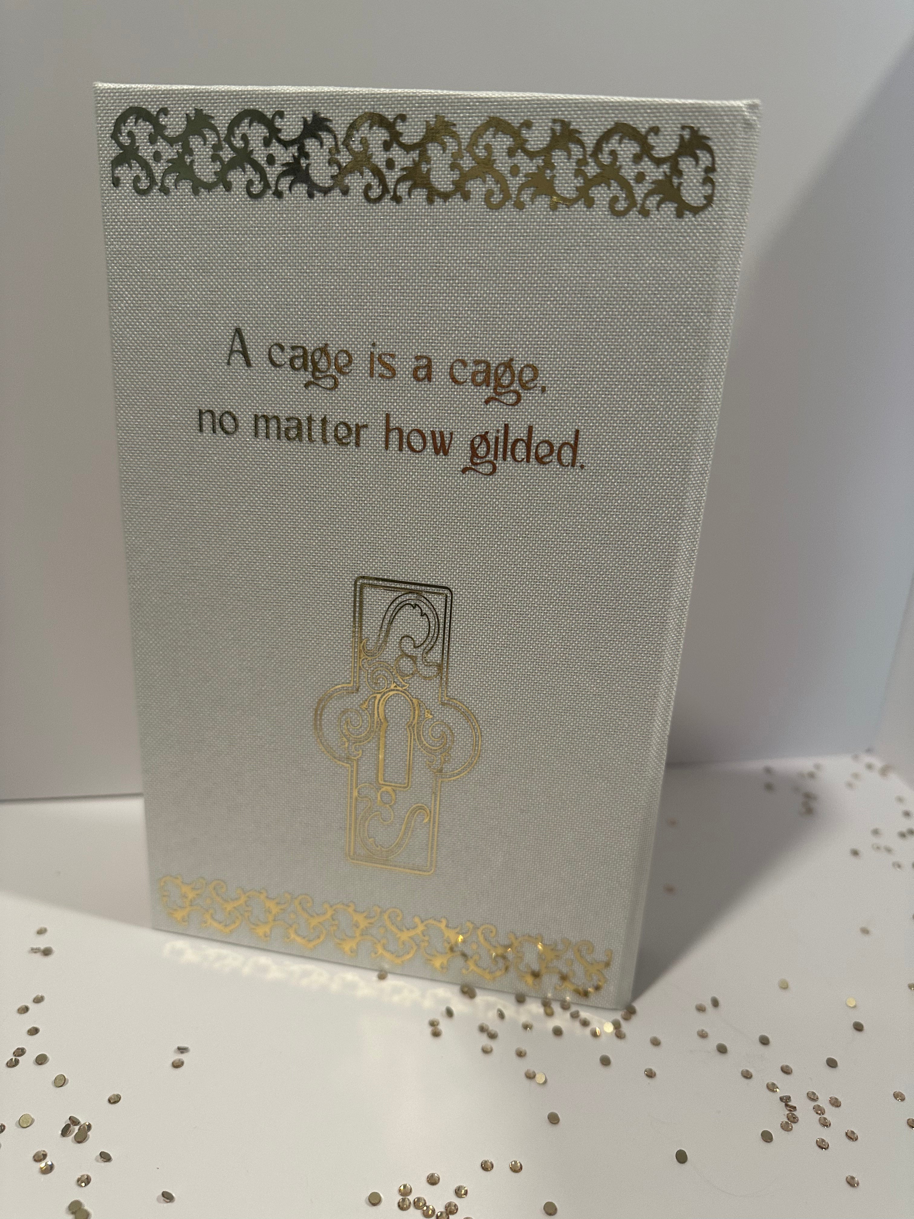 The Plated Prisoner Series | Gild, Glint, Gleam, Glow, Gold, Goldfinch | Raven Kennedy | Dark Romantasy Rebind | Special Edition | Handmade Books
