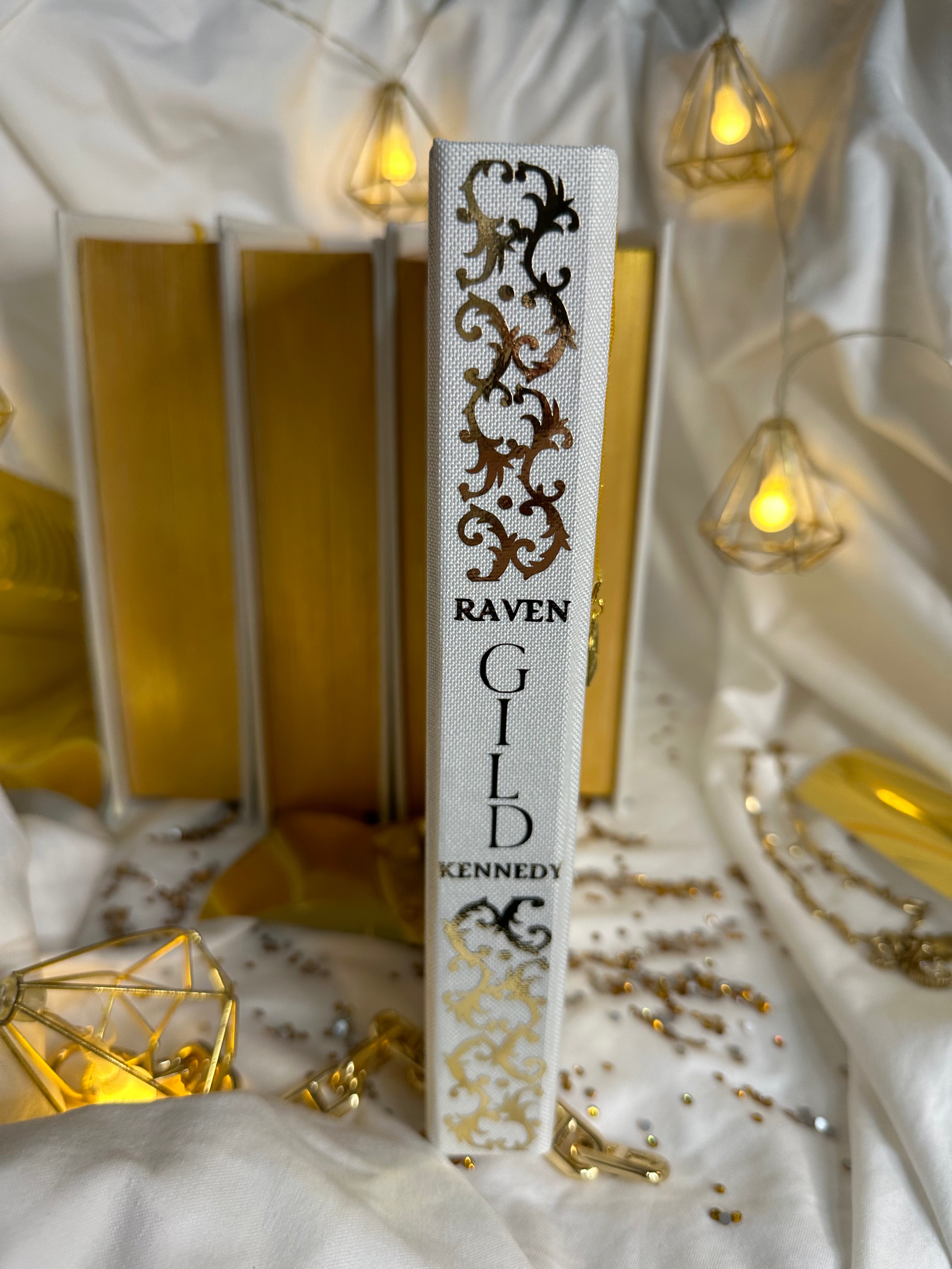 The Plated Prisoner Series | Gild, Glint, Gleam, Glow, Gold, Goldfinch | Raven Kennedy | Dark Romantasy Rebind | Special Edition | Handmade Books