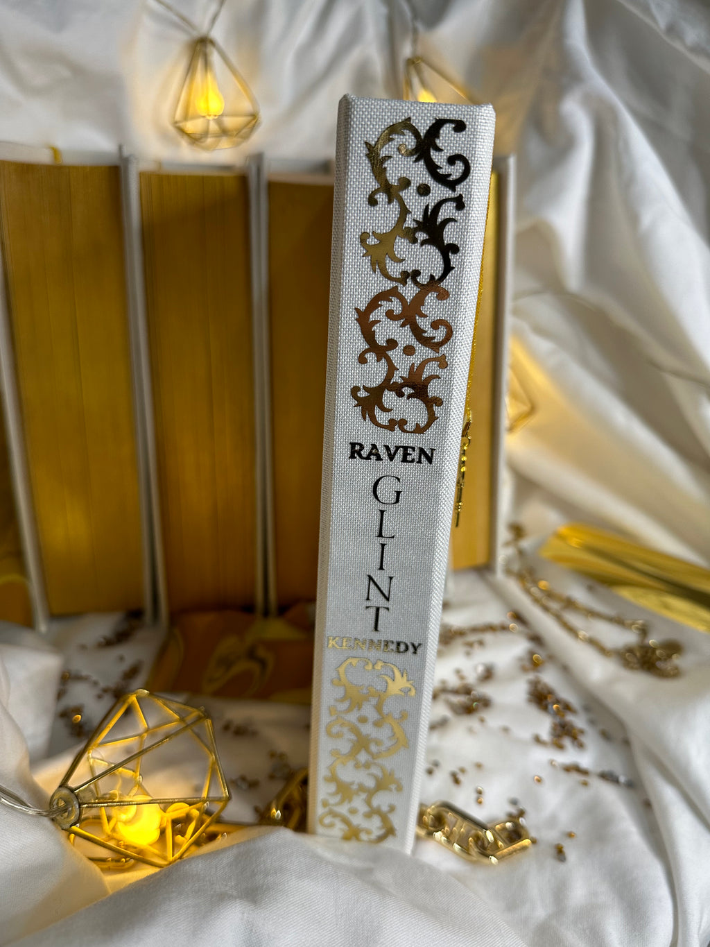 The Plated Prisoner Series | Gild, Glint, Gleam, Glow, Gold, Goldfinch | Raven Kennedy | Dark Romantasy Rebind | Special Edition | Handmade Books