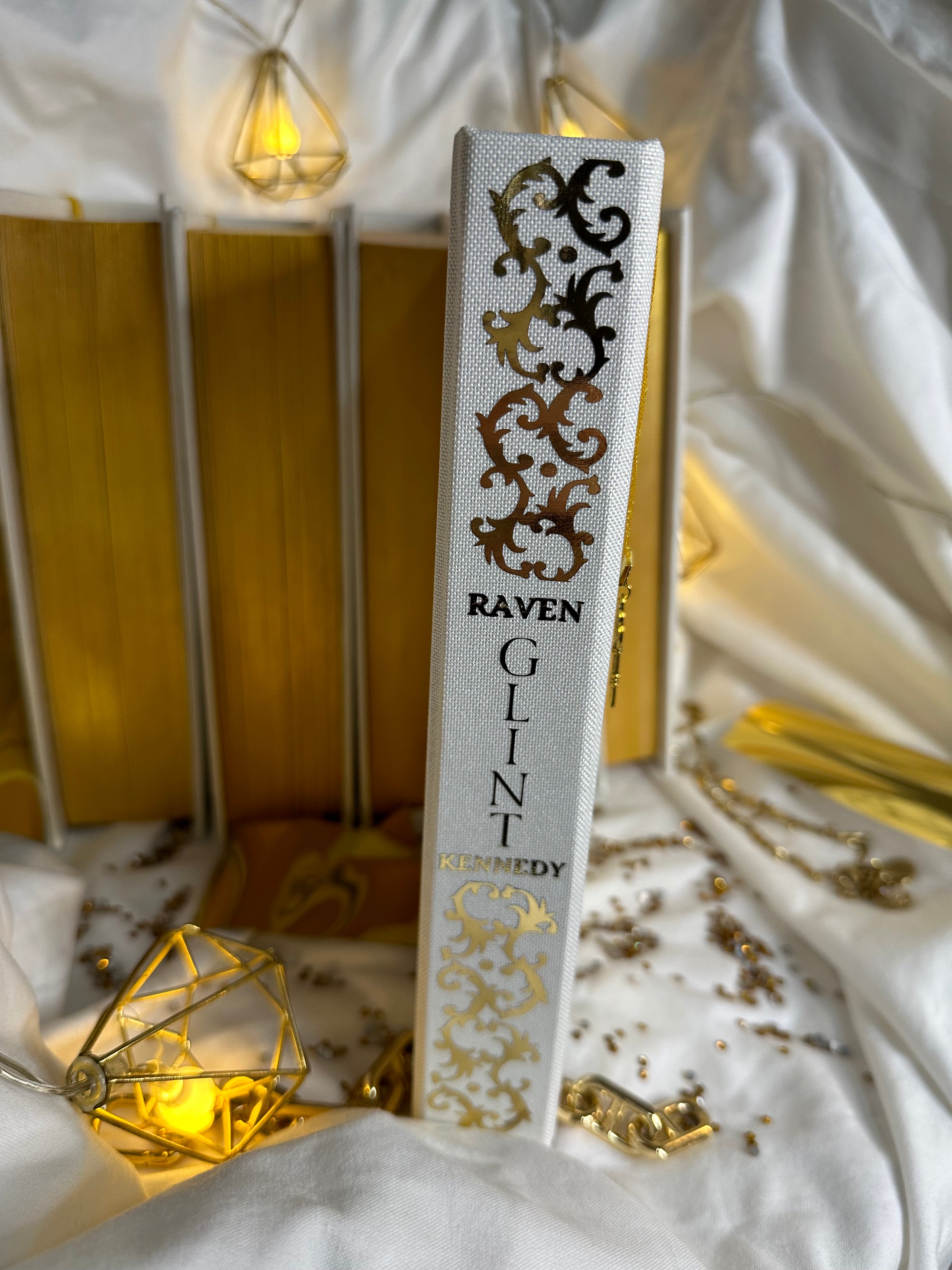 The Plated Prisoner Series | Gild, Glint, Gleam, Glow, Gold, Goldfinch | Raven Kennedy | Dark Romantasy Rebind | Special Edition | Handmade Books