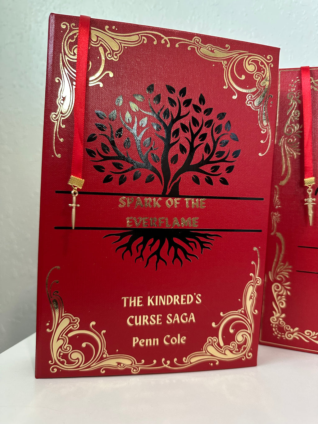Spark of the Everflame, Glow & Heat Rebind | Kindred's Curse Saga | Penn Cole | Custom Books | Special Edition Rebind | Rebound Book |
