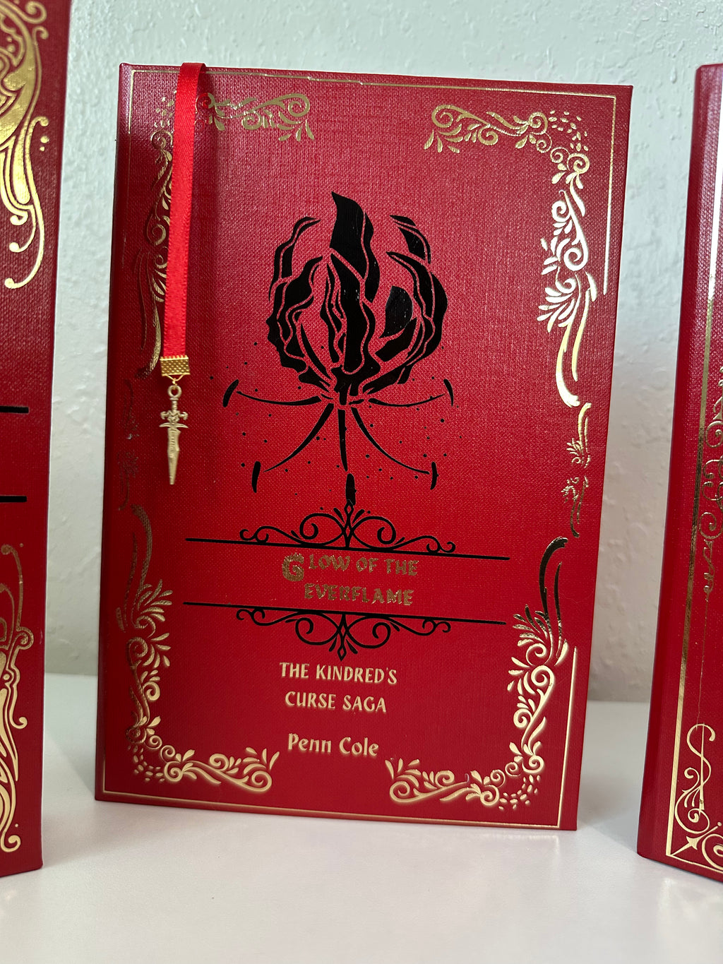 Spark of the Everflame, Glow & Heat Rebind | Kindred's Curse Saga | Penn Cole | Custom Books | Special Edition Rebind | Rebound Book |