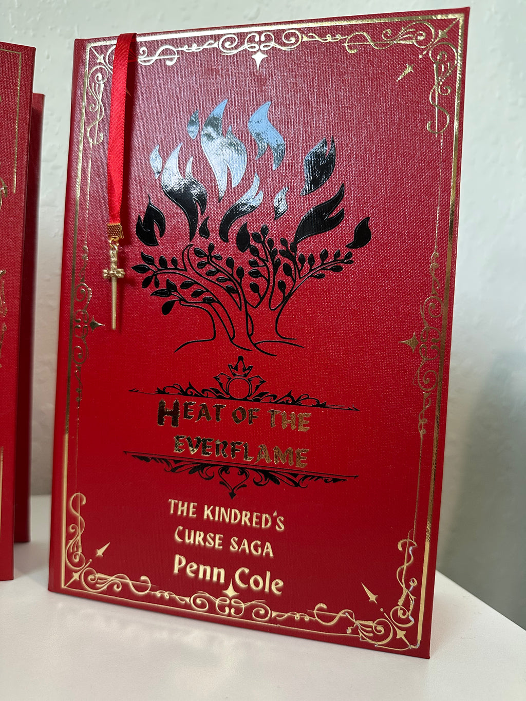 Spark of the Everflame, Glow & Heat Rebind | Kindred's Curse Saga | Penn Cole | Custom Books | Special Edition Rebind | Rebound Book |