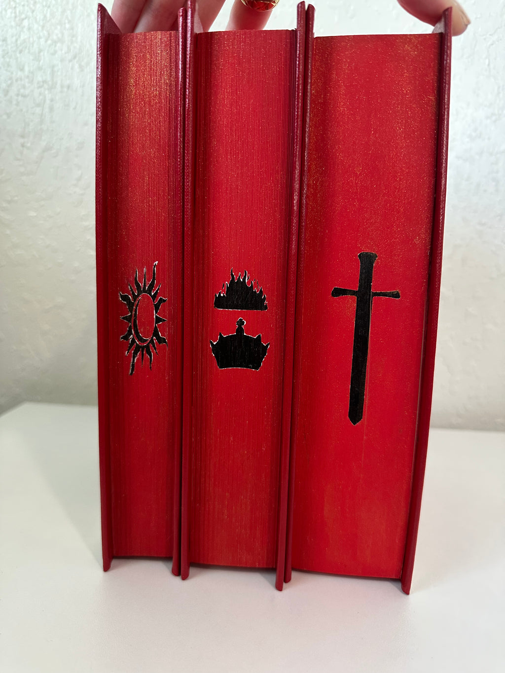 Spark of the Everflame, Glow & Heat Rebind | Kindred's Curse Saga | Penn Cole | Custom Books | Special Edition Rebind | Rebound Book |