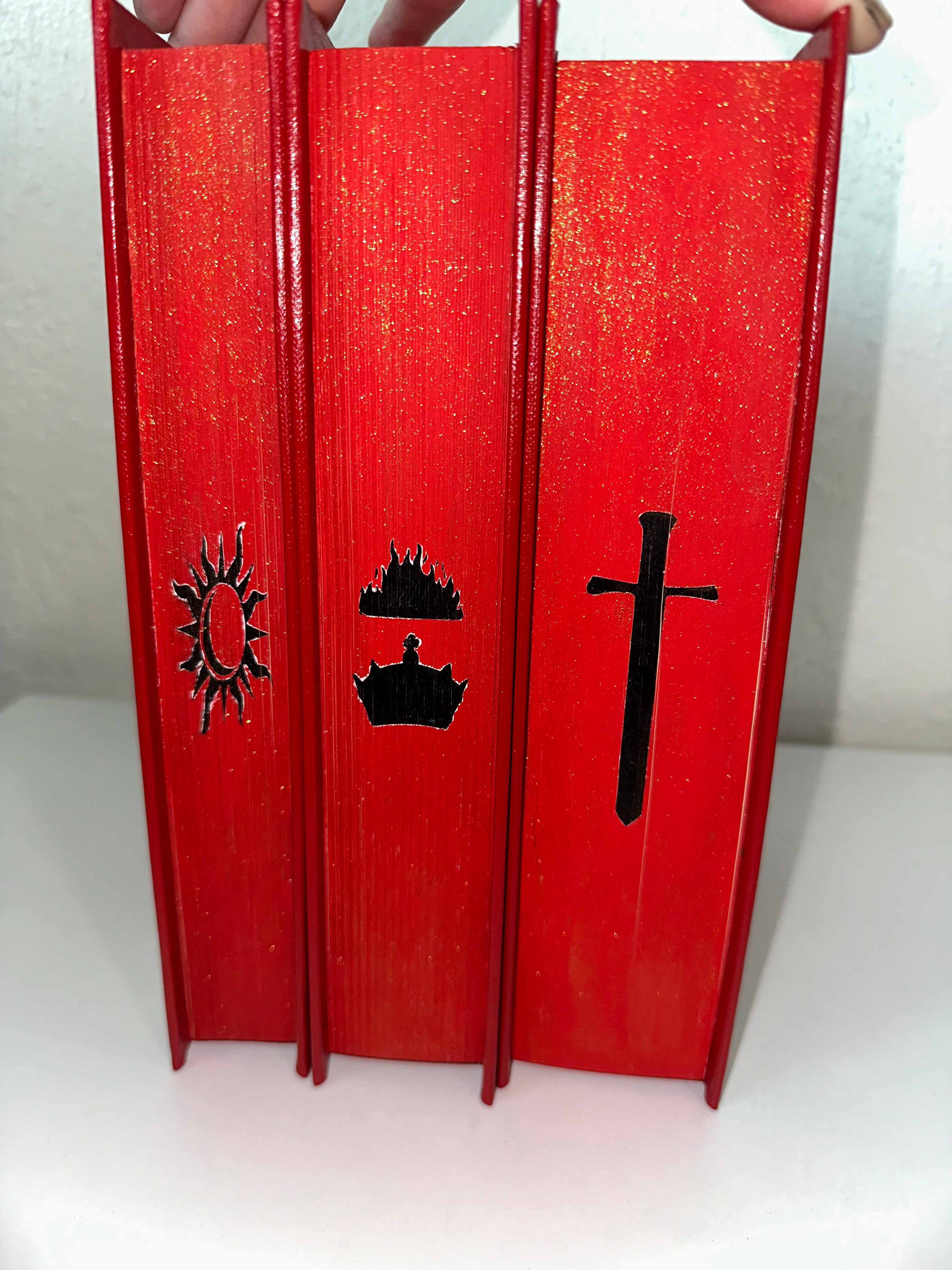 Spark of the Everflame, Glow & Heat Rebind | Kindred's Curse Saga | Penn Cole | Custom Books | Special Edition Rebind | Rebound Book |