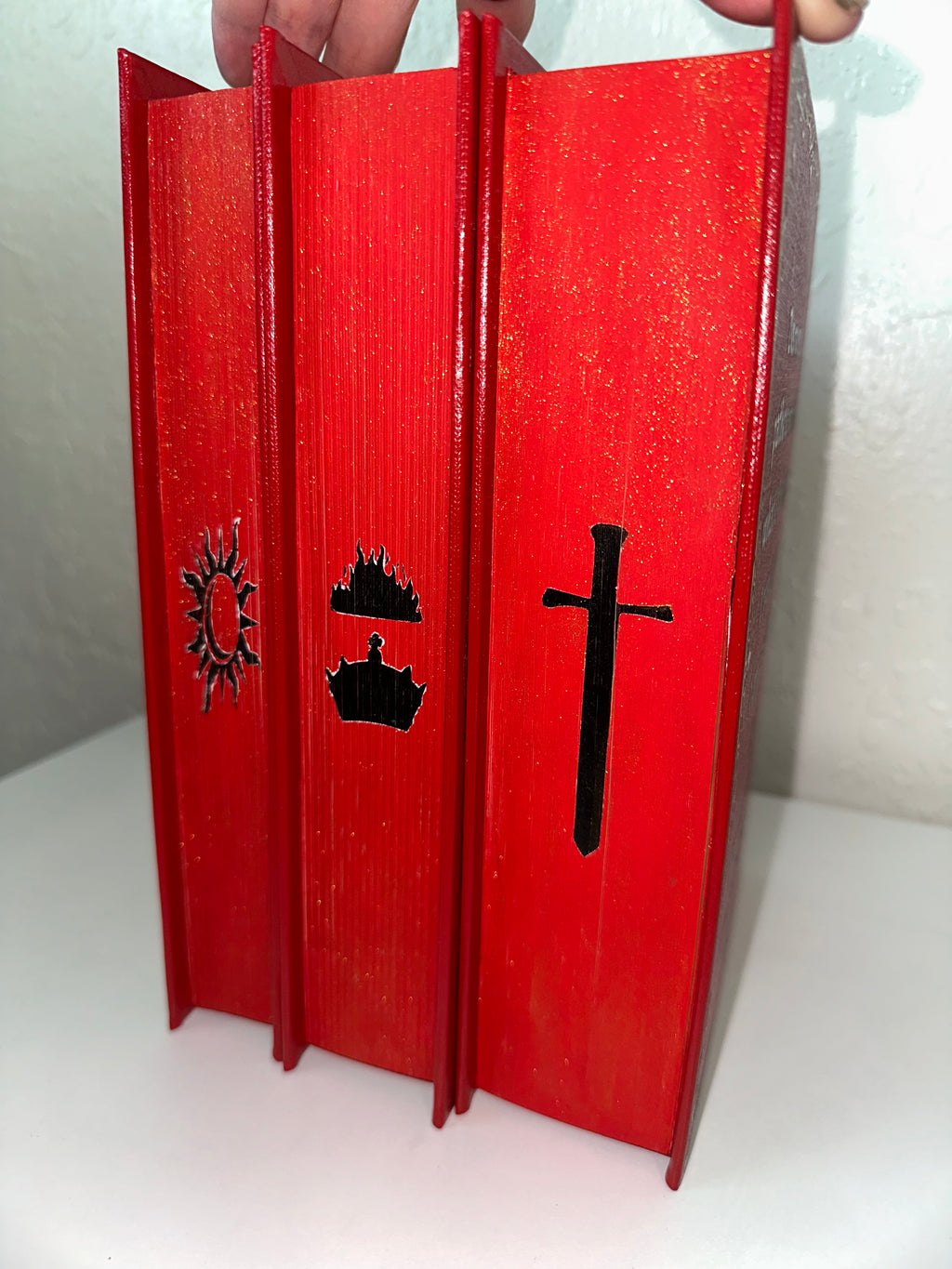 Spark of the Everflame, Glow & Heat Rebind | Kindred's Curse Saga | Penn Cole | Custom Books | Special Edition Rebind | Rebound Book |