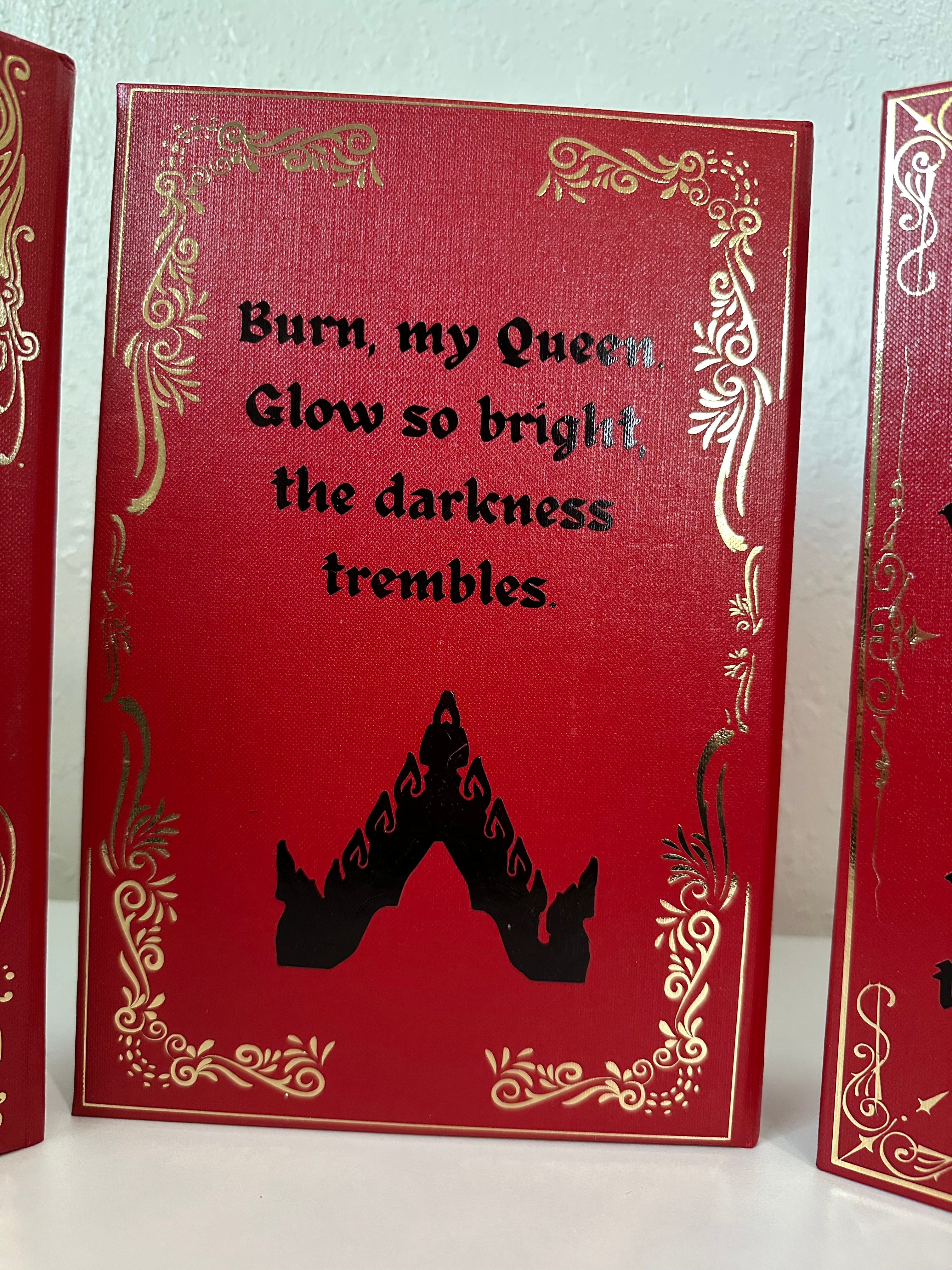 Spark of the Everflame, Glow & Heat Rebind | Kindred's Curse Saga | Penn Cole | Custom Books | Special Edition Rebind | Rebound Book |