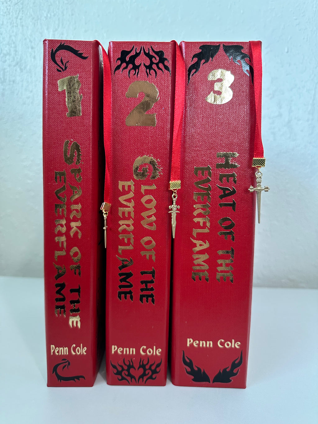 Spark of the Everflame, Glow & Heat Rebind | Kindred's Curse Saga | Penn Cole | Custom Books | Special Edition Rebind | Rebound Book |