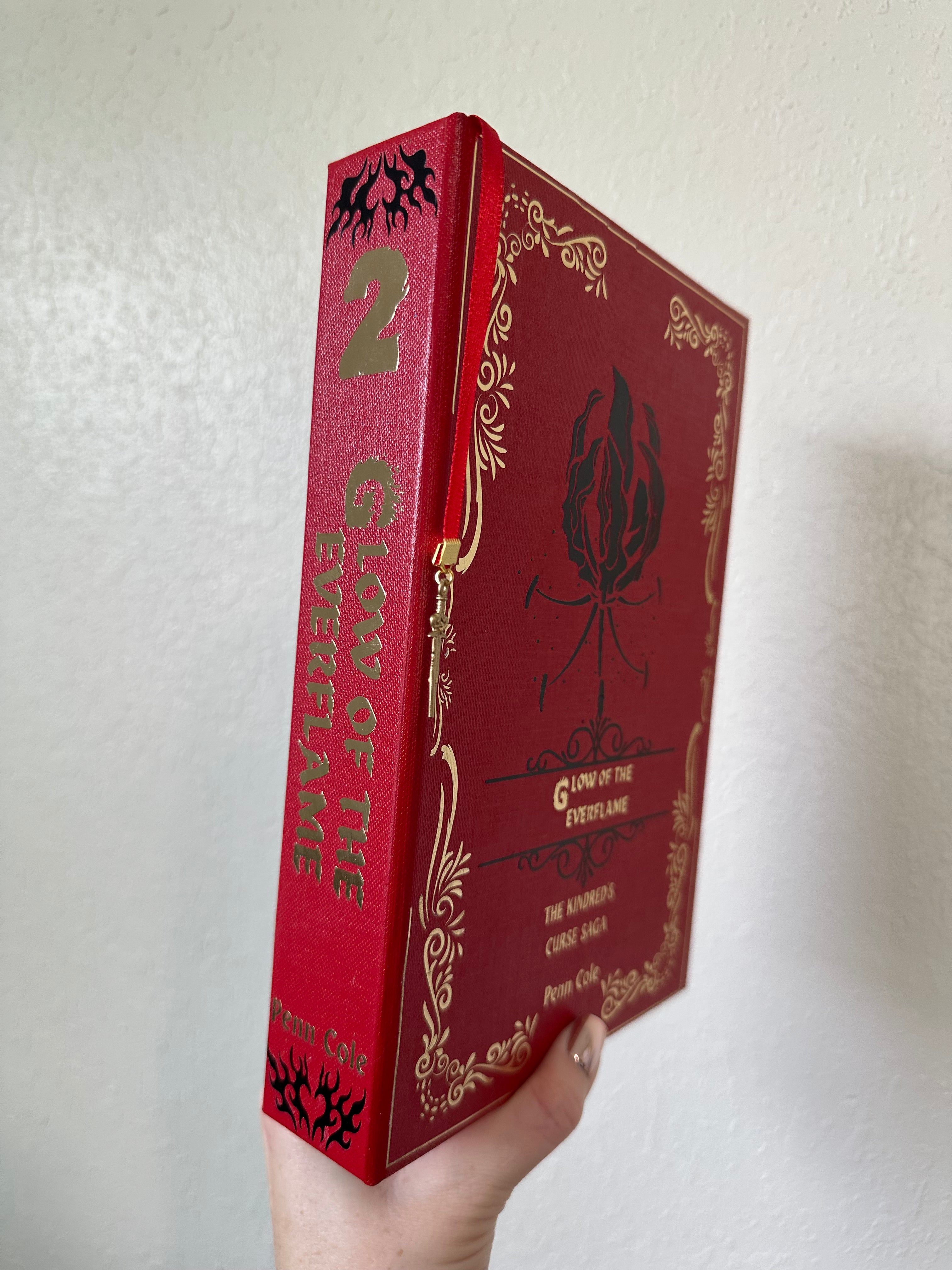 Spark of the Everflame, Glow & Heat Rebind | Kindred's Curse Saga | Penn Cole | Custom Books | Special Edition Rebind | Rebound Book |