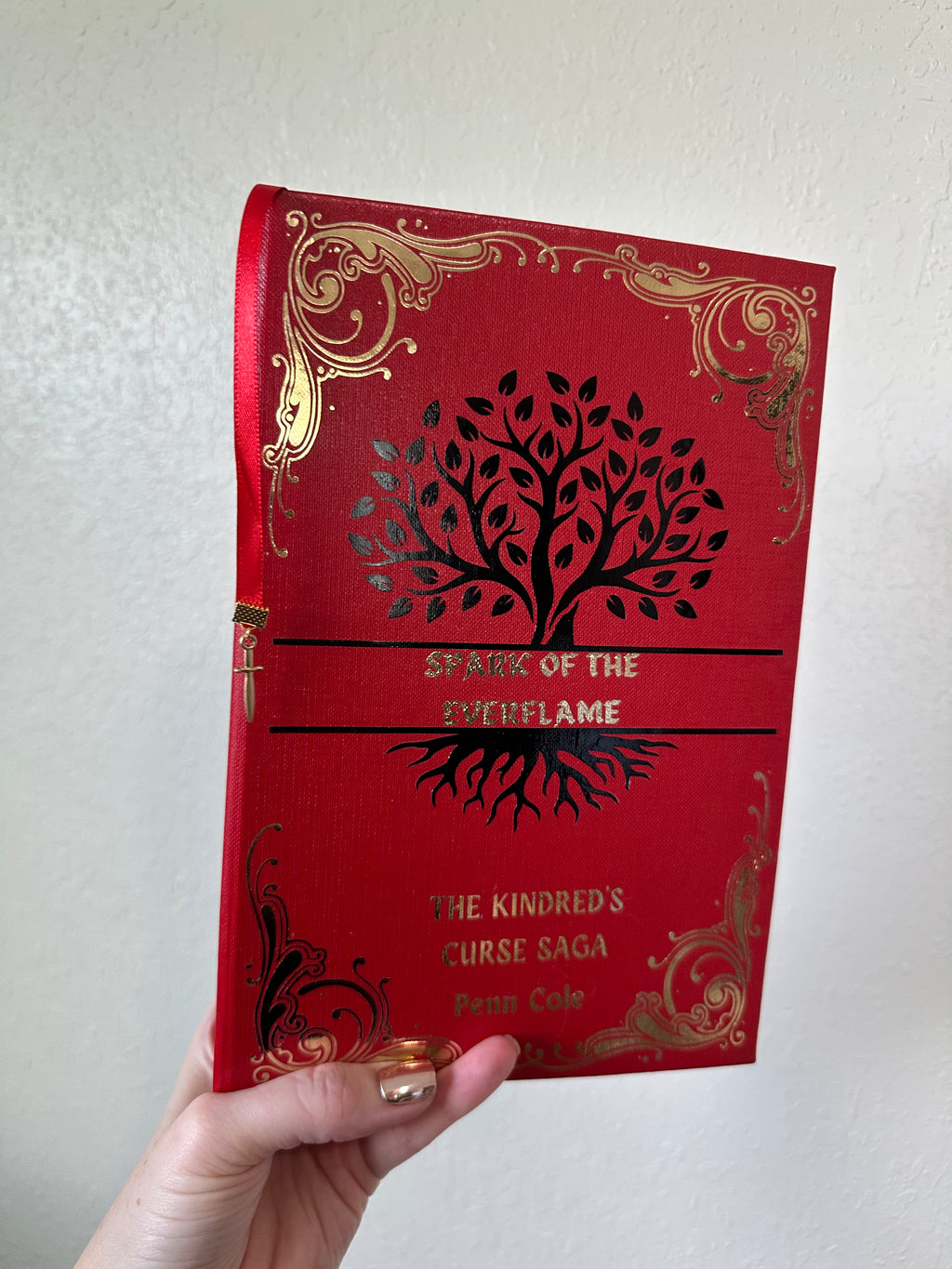 Spark of the Everflame, Glow & Heat Rebind | Kindred's Curse Saga | Penn Cole | Custom Books | Special Edition Rebind | Rebound Book |