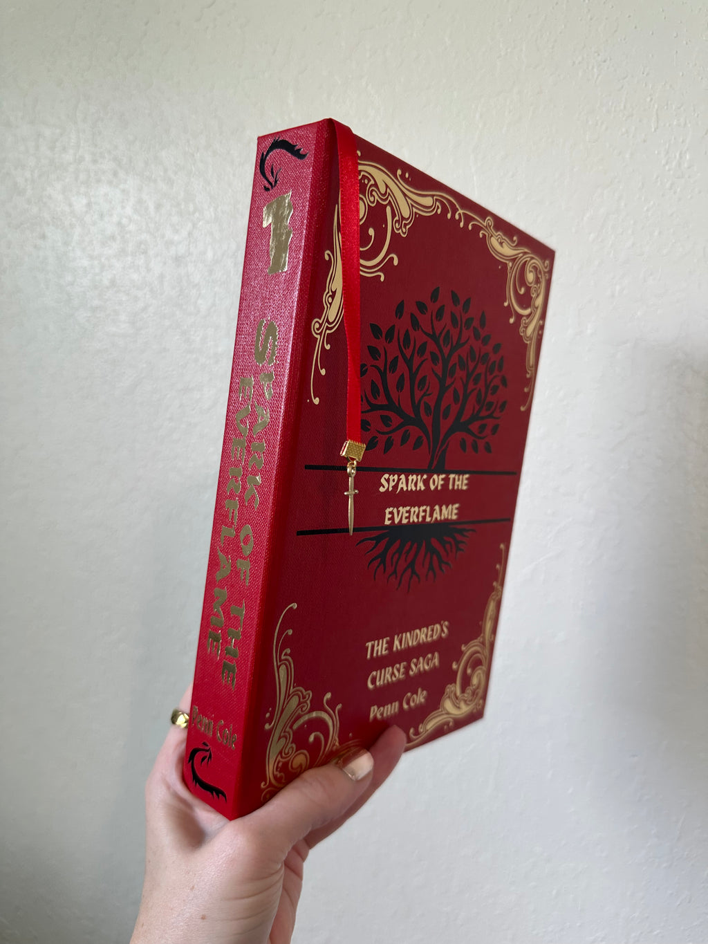 Spark of the Everflame, Glow & Heat Rebind | Kindred's Curse Saga | Penn Cole | Custom Books | Special Edition Rebind | Rebound Book |