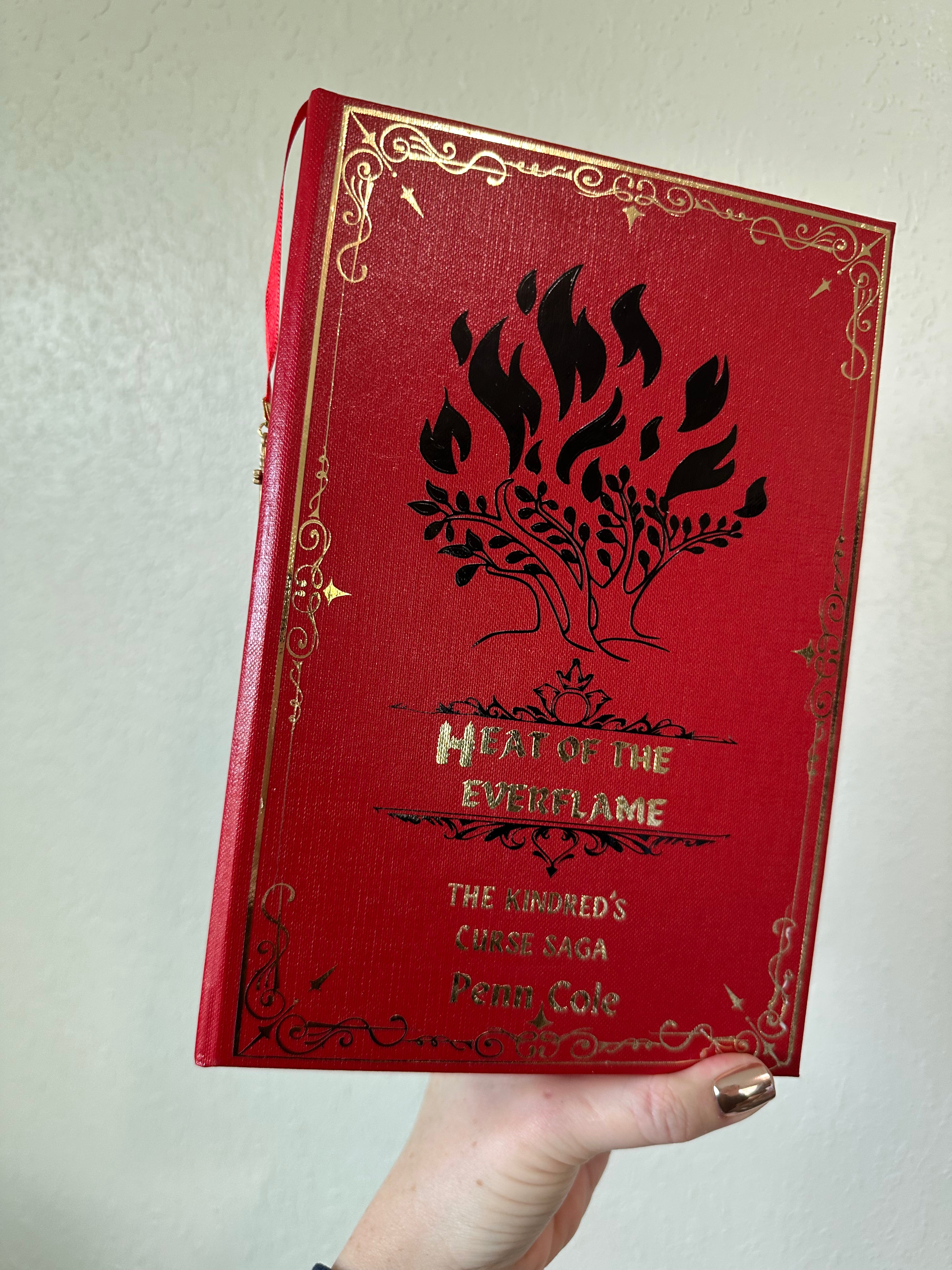 Spark of the Everflame, Glow & Heat Rebind | Kindred's Curse Saga | Penn Cole | Custom Books | Special Edition Rebind | Rebound Book |