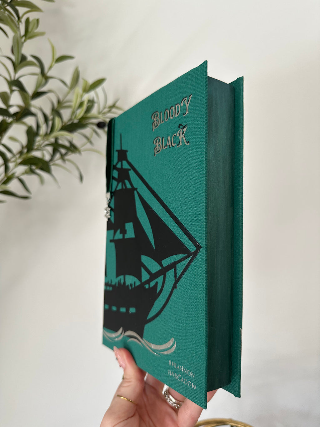 Bloody Black | Rhiannon Hargadon | HAND SIGNED | Pirate Romantasy  | Custom Books | Special Edition Rebind | Rebound Book | Tiktok Book Binder |