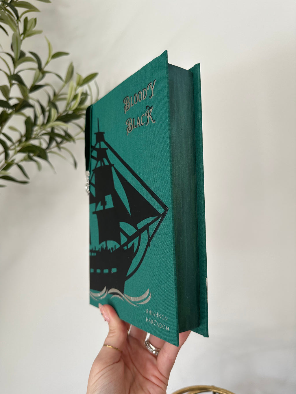 Bloody Black | Rhiannon Hargadon | HAND SIGNED | Pirate Romantasy  | Custom Books | Special Edition Rebind | Rebound Book | Tiktok Book Binder |