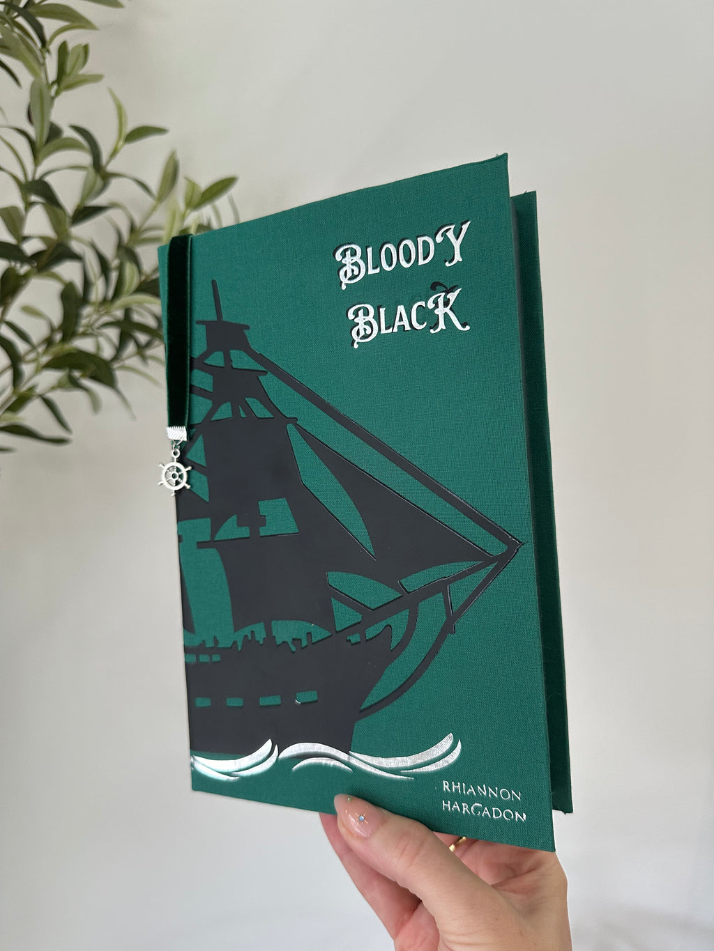 Bloody Black | Rhiannon Hargadon | HAND SIGNED | Pirate Romantasy  | Custom Books | Special Edition Rebind | Rebound Book | Tiktok Book Binder |