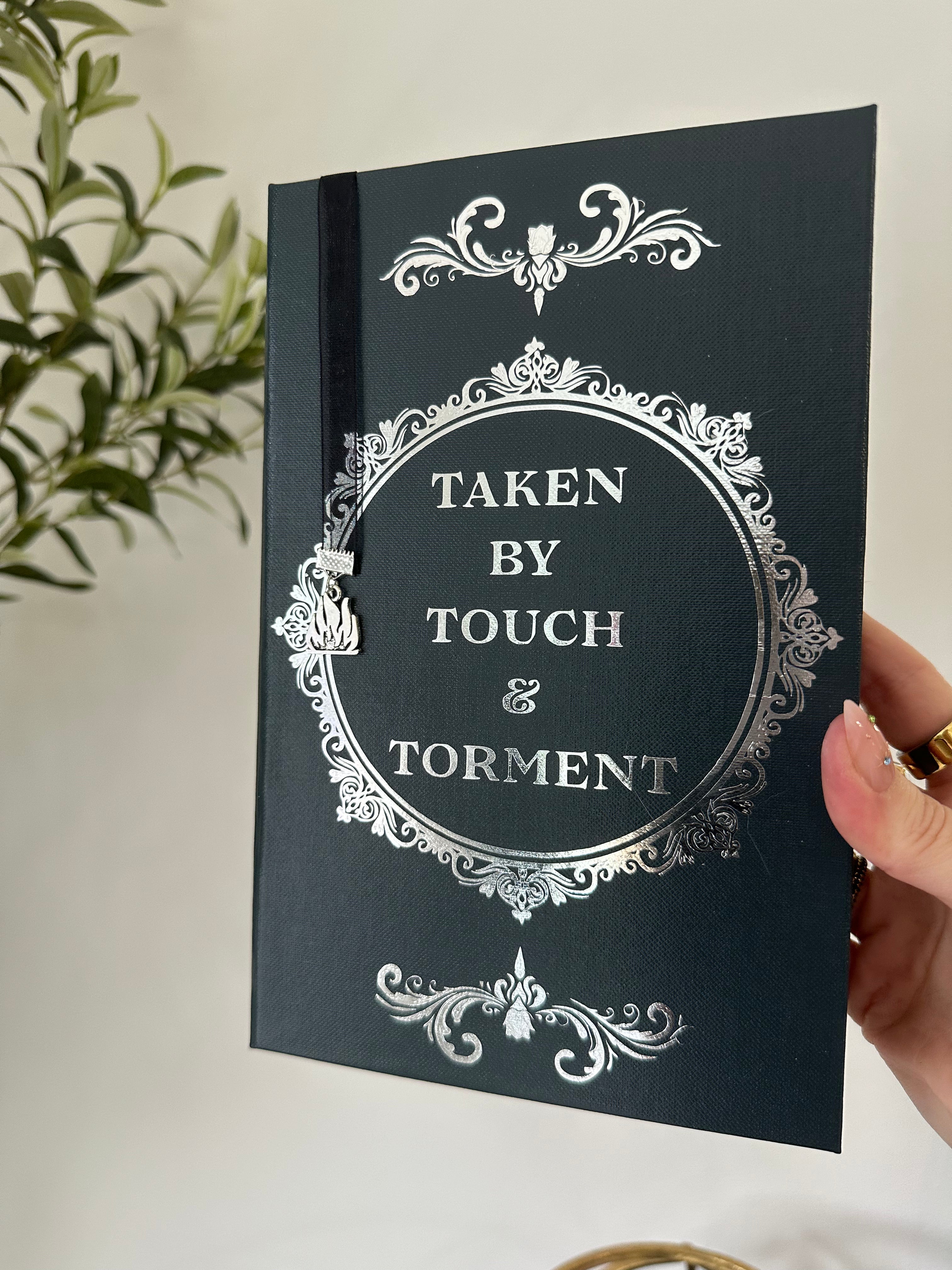 Taken by Touch & Torment | Maggie Sunseri | Dark Obsession Duet | Dark Romantasy | Custom Books | Special Edition Rebind | Rebound Book | Tiktok Book Binder | BookTok