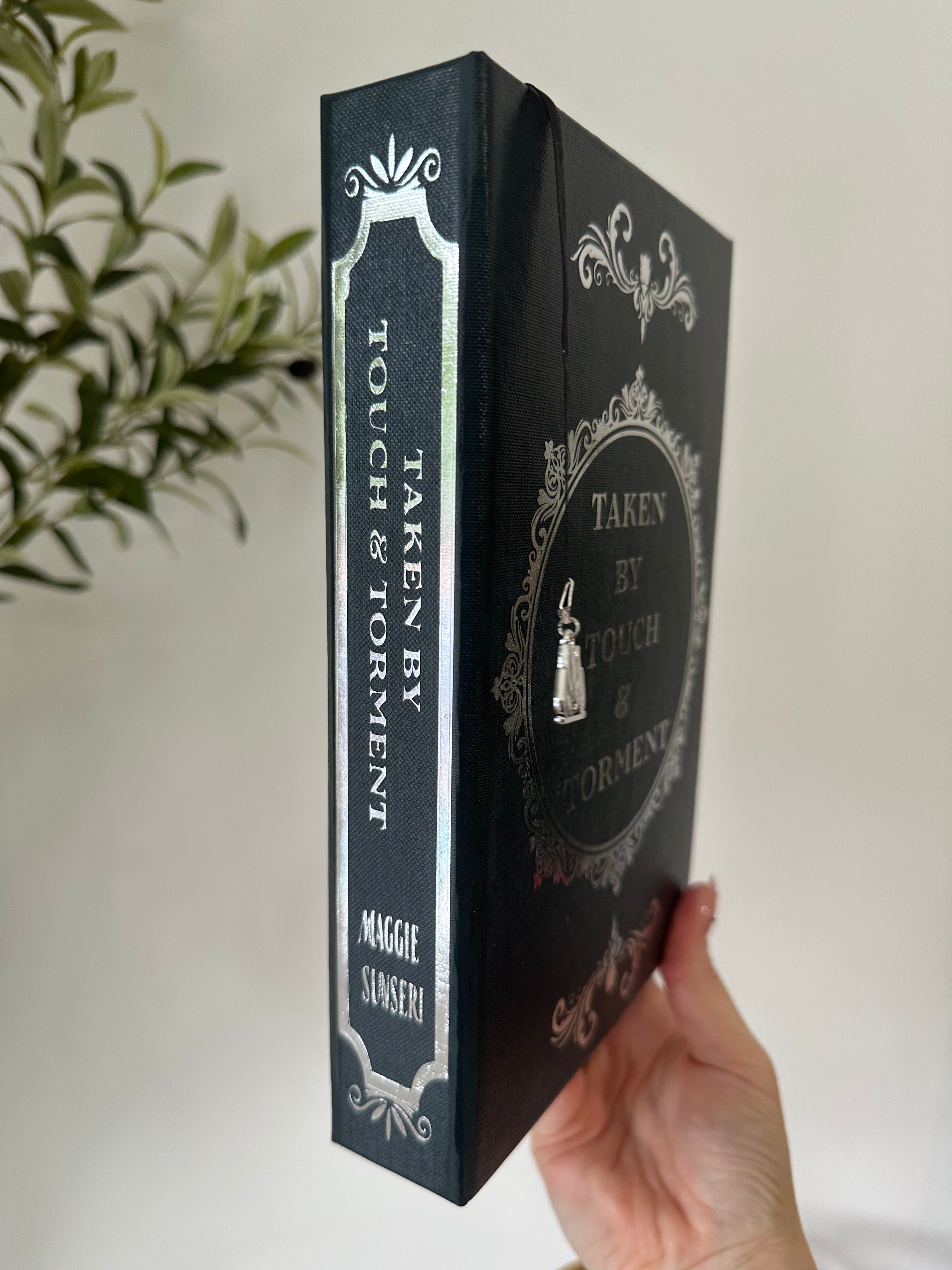 Taken by Touch & Torment | Maggie Sunseri | Dark Obsession Duet | Dark Romantasy | Custom Books | Special Edition Rebind | Rebound Book | Tiktok Book Binder | BookTok