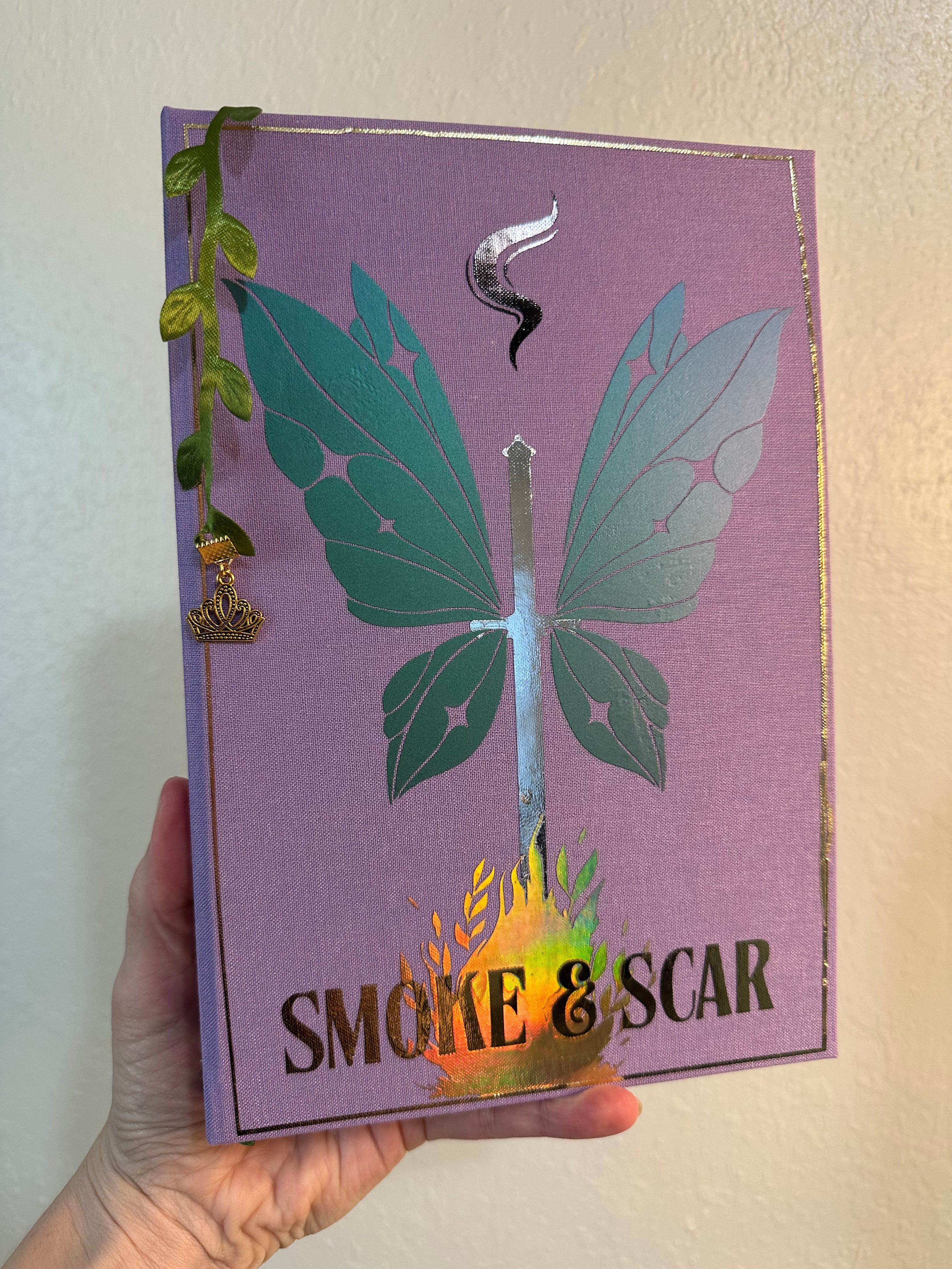 Smoke & Scar | Shattered Crown Trilogy | Gretchen Powell Fox | Romantasy Rebind | Special Edition | Handmade Book