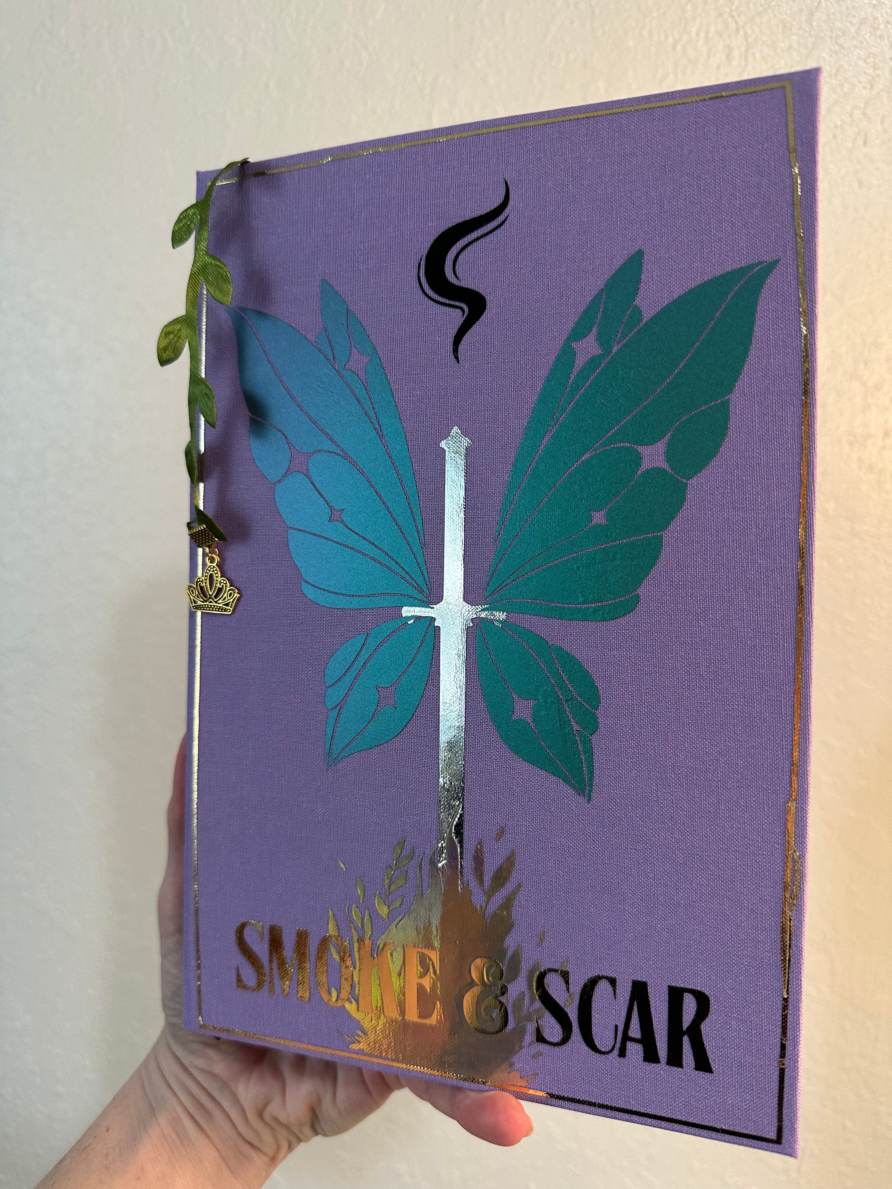 Smoke & Scar | Shattered Crown Trilogy | Gretchen Powell Fox | Romantasy Rebind | Special Edition | Handmade Book