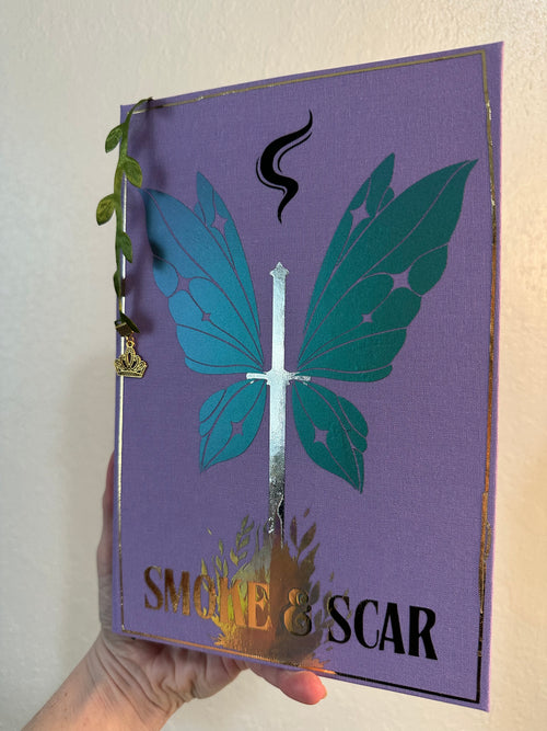 Smoke & Scar | Shattered Crown Trilogy | Gretchen Powell Fox | Romantasy Rebind | Special Edition | Handmade Book